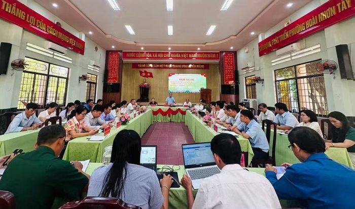 Đảng ủy phường Hoài Nhơn Tây tổ chức Hội nghị sơ kết, đánh giá kết quả công tác 9 tháng năm 2026, triển khai nhiệm vụ trọng tâm quý IV/2026. Ảnh: Ngọc Quỳnh