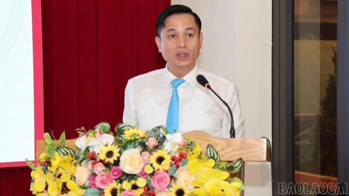 Đồng chí Phạm Năng Chung phát biểu nhận nhiệm vụ.