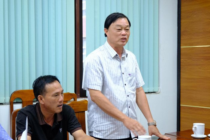 Đồng chí Trương Quốc Thế Minh, Phó Giám đốc Báo và Phát thanh, Truyền hình Lâm Đồng phát biểu tại buổi làm việc