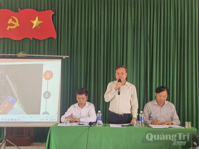 Đồng chí Lê Đức Tiến, Phó Chủ tịch UBND tỉnh phát biểu kết luận tại buổi đối thoại - Ảnh: T.P