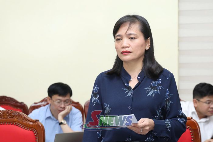 Đồng chí Trưởng Ban Nội chính Tỉnh ủy phát biểu tại cuộc làm việc.