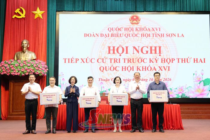 Đoàn đại biểu Quốc hội tỉnh đã trao tặng quà cho 4 xã.