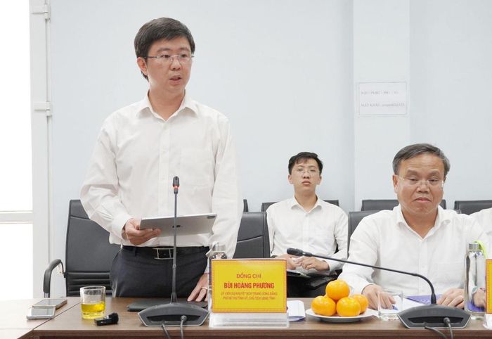 Chủ tịch UBND tỉnh Quảng Trị Bùi Hoàng Phương cam kết tỉnh Quảng Trị sẽ nghiêm túc thực hiện các chỉ đạo của Bộ Công Thương. Ảnh: quangtri.gov.vn