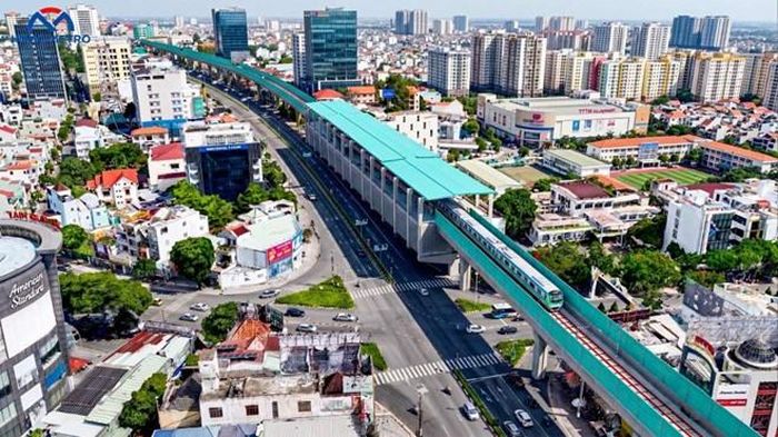 Phối cảnh metro Thủ Dầu Một - TP.HCM đi trên cao dọc đại lộ Bình Dương.
