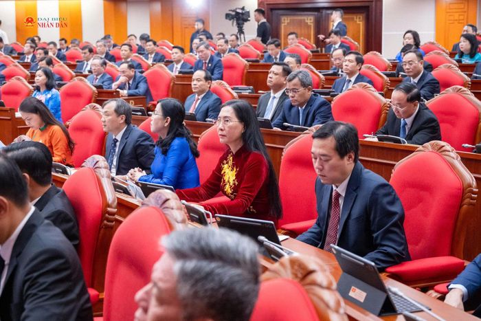 Các đại biểu dự khai mạc Hội nghị Trung ương 4, khóa XIV