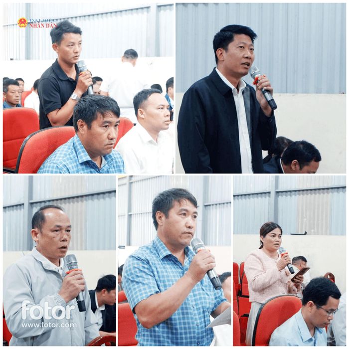 Cử tri xã Dào San kiến nghị với Đoàn đại biểu Quốc hội tỉnh Lai Châu