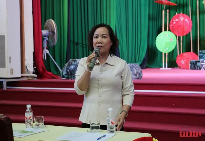 Phó Chủ tịch UBND tỉnh Hà Nhật Lệ phát biểu ý kiến tại chương trình.
