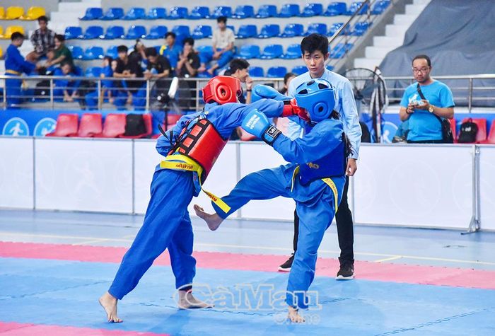  Những đòn đánh chính xác của VĐV Vovinam.