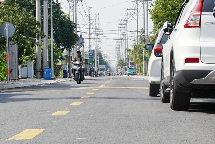 Đường Đào Thị Kiểm, xã Củ Chi do Công ty CP Xây dựng - Môi trường Sạch tham gia thi công (ảnh chụp sáng 03/10/2026)