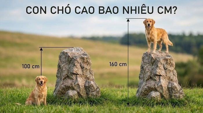 Thử thách Toán học: Chó cưng cao bao nhiêu cm?