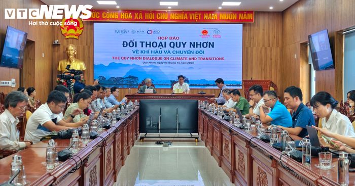 Quang cảnh buổi Họp báo về sự kiện “Đối thoại Quy Nhơn về khí hậu và biến đổi”