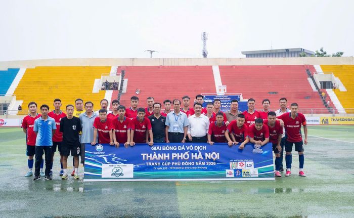 Đội bóng xã Đan Phượng đang có phong độ thi đấu ấn tượng. Ảnh: Ngân Nguyễn