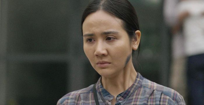 Minh Huyền (Huyền Lizzie) vào vai Hạnh khác biệt hoàn toàn với những nhân vật sang chảnh, thành đạt trước đây. Ảnh: VFC