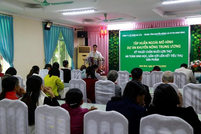 Mô hình chăn nuôi lợn an toàn sinh học đang được tỉnh Ninh Bình nhân rộng. Ảnh: Trung tâm khuyến nông Ninh Bình.