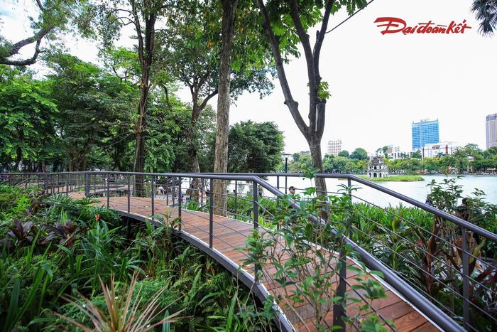 Việc thiết kế tuyến cầu theo dạng uốn lượn được kỳ vọng tạo ra hành trình với các góc nhìn liên tục thay đổi. Thay vì chỉ quan sát Hồ Gươm từ đường dạo hiện hữu, người dân, du khách có thêm một không gian đi bộ giữa tầng cây thấp, thảm cỏ và các điểm bố trí nghệ thuật.