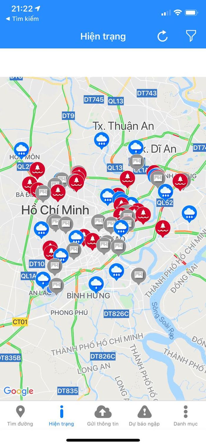  Hệ thống cảnh báo ngập cung cấp thêm dữ liệu để người dân theo dõi các khu vực có nguy cơ ngập trước khi ra đường. 