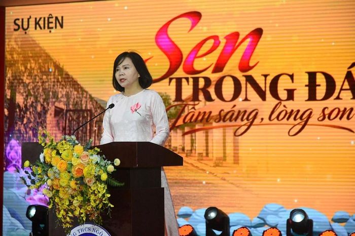 Giám đốc Bảo tàng Phụ nữ Việt Nam Nguyễn Thị Tuyết phát biểu tại chương trình