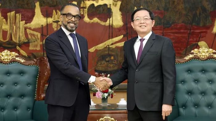 Phó Thủ tướng Hồ Quốc Dũng tiếp ông Cris Turner, Phó Chủ tịch toàn cầu về quan hệ Chính phủ và chính sách công của Google. (Ảnh: chinhphu.vn/Gia Huy)