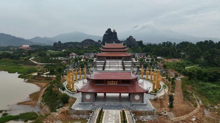 Khu Nghi lễ thờ Tổ tại Làng Văn hóa-Du lịch các dân tộc Việt Nam. (Ảnh: Ban tổ chức cung cấp)