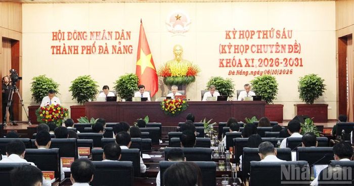 Kỳ họp thứ 6, Hội đồng nhân dân thành phố Đà Nẵng khóa XI, nhiệm kỳ 2026-2031. (Ảnh: THANH TÂM)