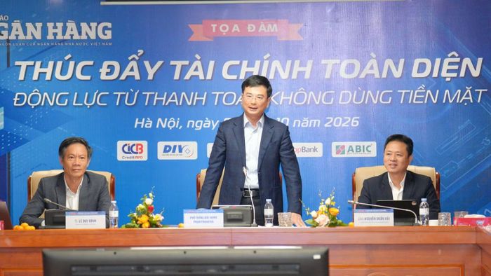Phó Thống đốc Ngân hàng Nhà nước Phạm Thanh Hà phát biểu chỉ đạo tại tọa đàm. (Ảnh: VIỆT PHONG)