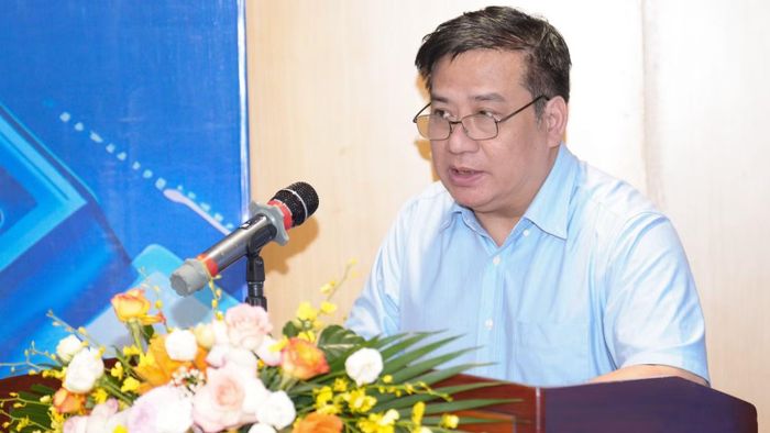 Ông Nguyễn Thạc Tâm, Phó Tổng Giám đốc Co-opBank phát biểu tại tọa đàm. (Ảnh: VIỆT PHONG)