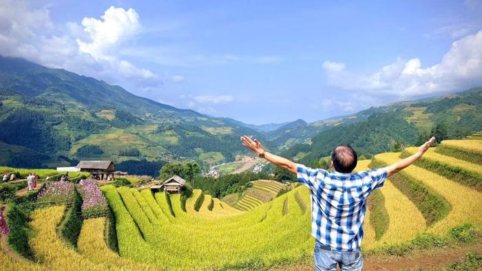 Những thửa ruộng bậc thang uốn lượn là điểm thu hút khách du lịch đến với Lào Cai. (Ảnh: Duy Doanh)
