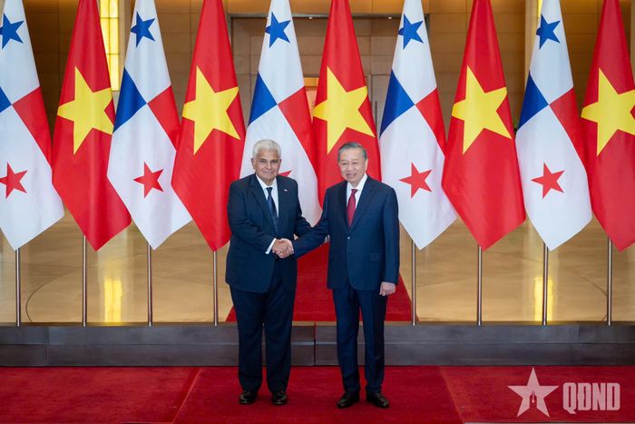 Tổng Bí thư, Chủ tịch nước Tô Lâm và Tổng thống José Raúl Mulino. 