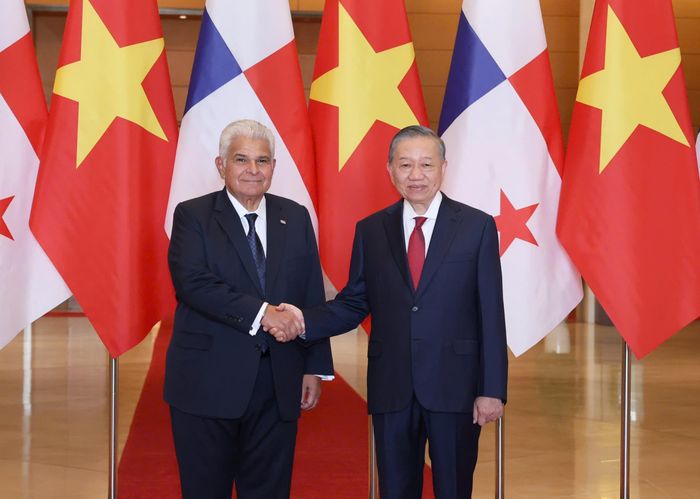  Tổng Bí thư, Chủ tịch nước Tô Lâm và Tổng thống José Raúl Mulino. Ảnh: QUANG PHÚC 