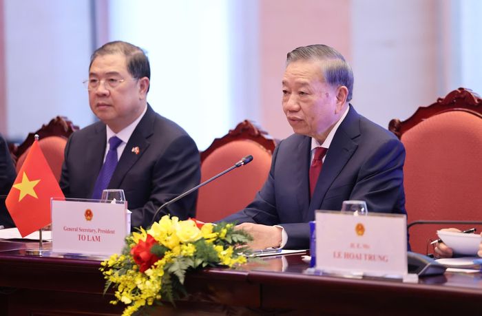  Tổng Bí thư, Chủ tịch nước Tô Lâm tại hội đàm. Ảnh: QUANG PHÚC 