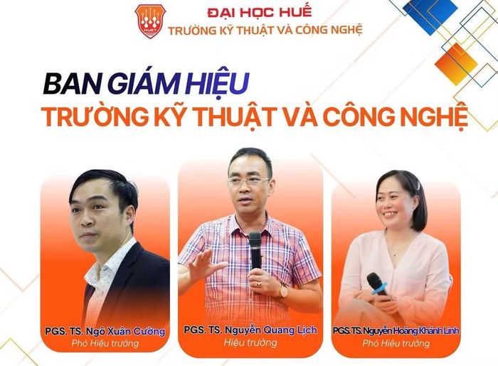 Ban Giám hiệu Trường Kỹ thuật và Công nghệ - Đại học Huế.