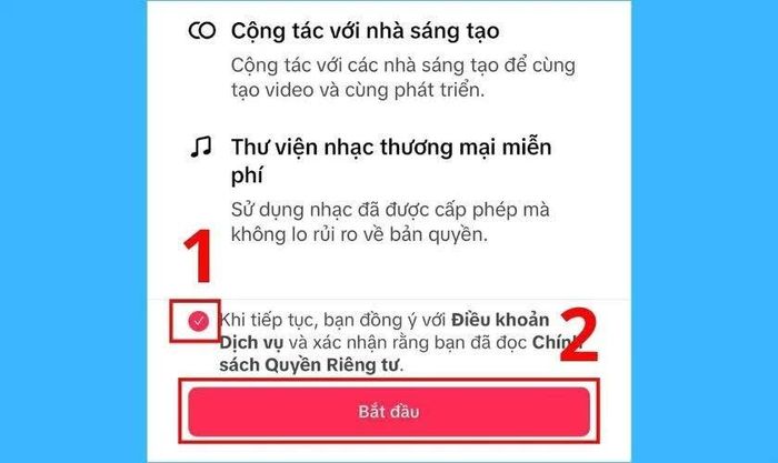 Đánh dấu vào ô Khi tiếp tục.