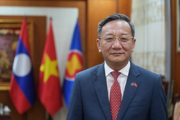Đại sứ Việt Nam tại Lào Nguyễn Minh Tâm. (Ảnh: Chu Văn)