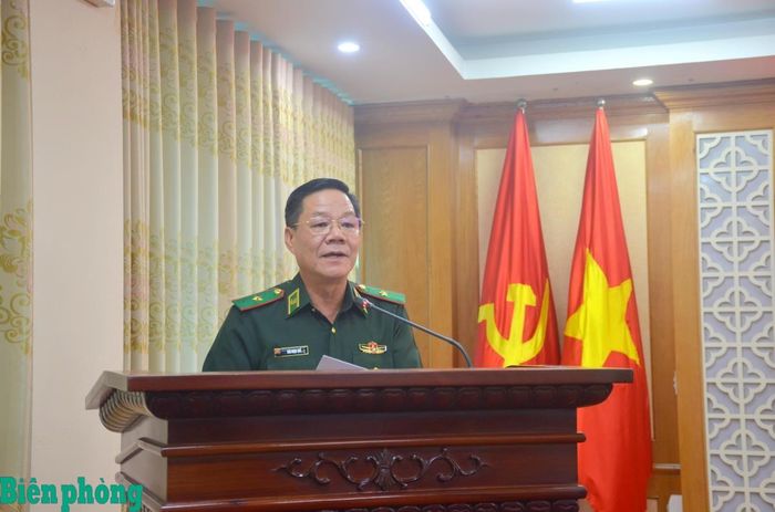 Thiếu tướng Văn Ngọc Quế phát biểu kết luận tại hội nghị. Ảnh: TK