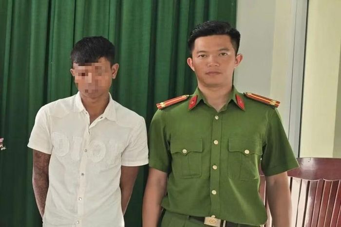 Đối tượng Y Chương Byă tại cơ quan công an - Ảnh: Công an tỉnh Đắk Lắk.
