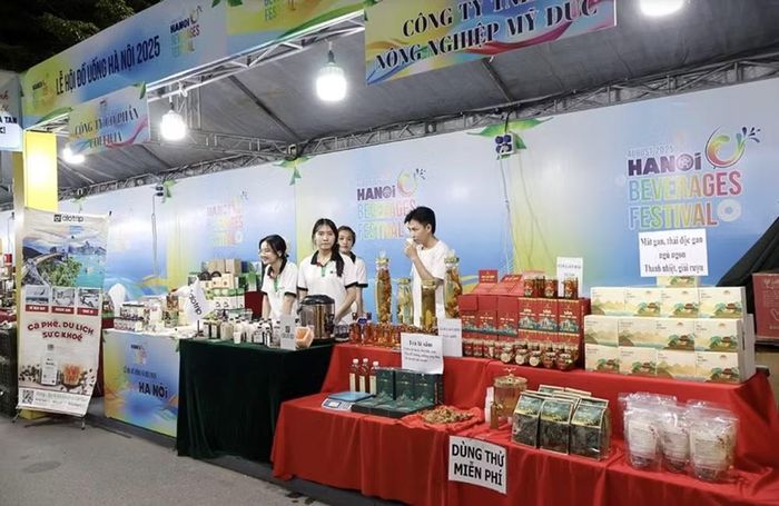 Gian hàng trưng bày tại Lễ hội Đồ uống năm 2025. Ảnh: Hà Trần