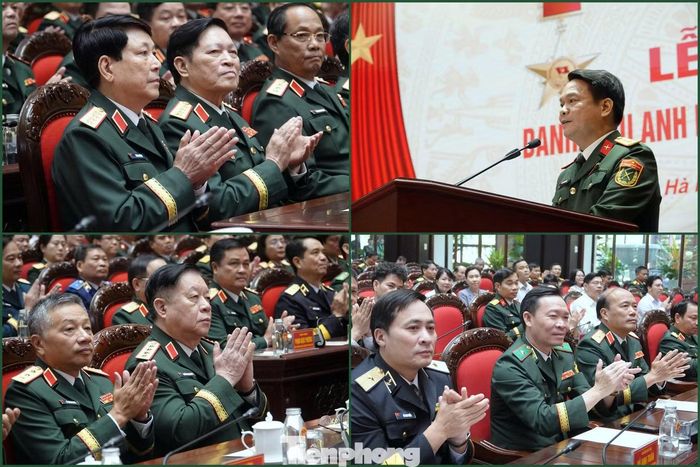Tham dự buổi lễ có lãnh đạo, nguyên lãnh đạo Đảng, Nhà nước, Quân đội và đại biểu các ban, bộ, ngành Trung ương.