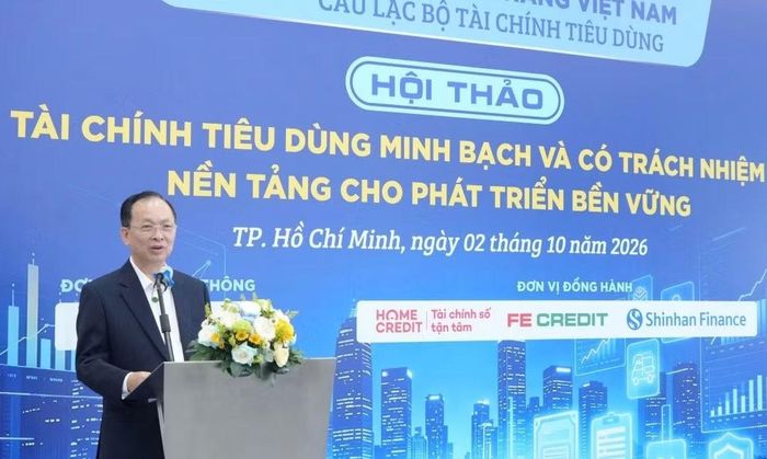 TS. Đào Minh Tú, Phó Chủ tịch kiêm Tổng Thư ký Hiệp hội Ngân hàng Việt Nam phát biểu khai mạc. Ảnh: Ban tổ chức.