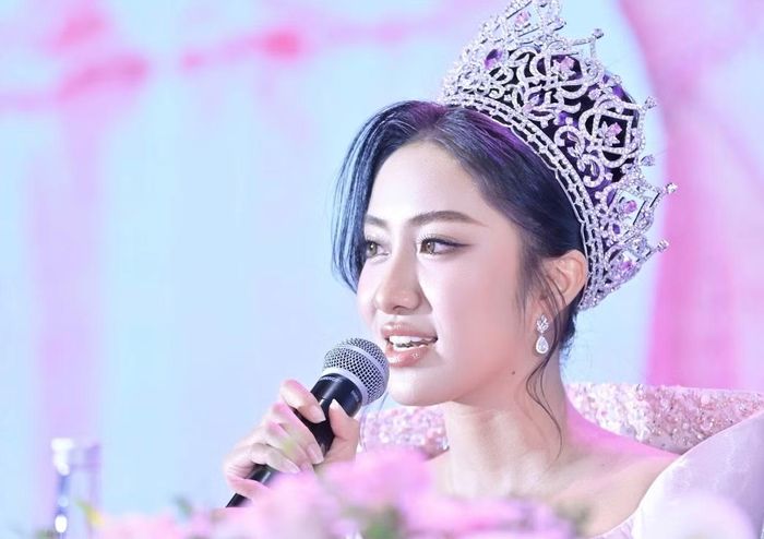  Hoa hậu Hà Trúc Linh chia sẻ về hành trình cống hiến. Ảnh: Dương Triều - Hồng Vĩnh. 