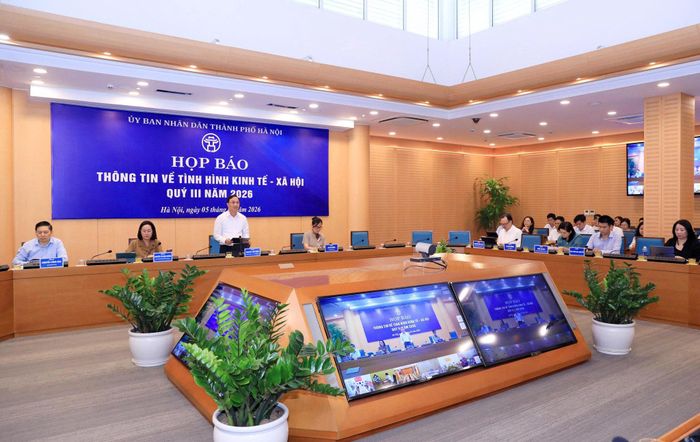 Quang cảnh họp báo thông tin về tình hình kinh tế - xã hội quý III/2026.