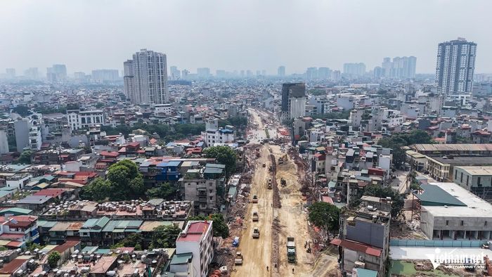 Dự kiến Vành đai 2,5 sẽ thông xe nhiều đoạn tuyến vào dịp 10/10. Ảnh: Kiều Oanh