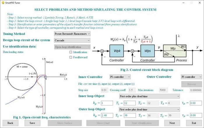 Giao diện cửa sổ đầu tiên của phần mềm SmartPID Tuner phiên bản trên Windows