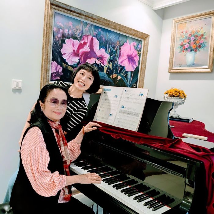 Nghệ sĩ Trà Giang tuổi 83 vẫn tập piano 1 tiếng/ngày.