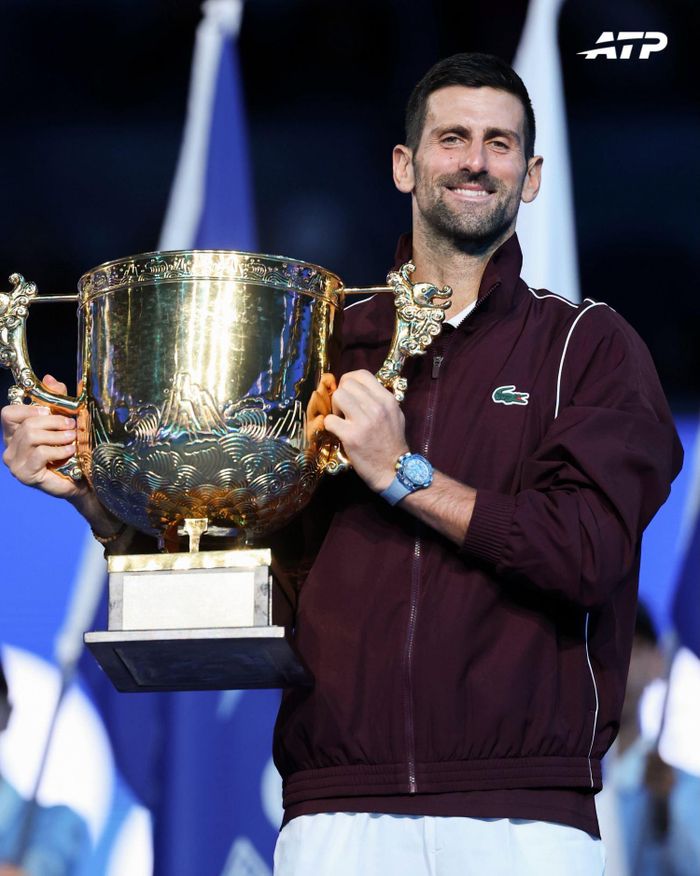 Djokovic giành danh hiệu thứ 102 trong sự nghiệp - Ảnh: ATP Tour
