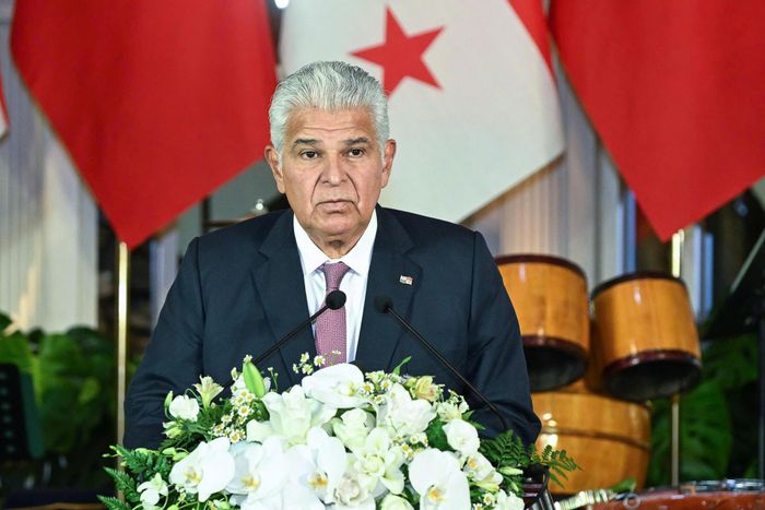 Tổng thống Panama José Raúl Mulino phát biểu