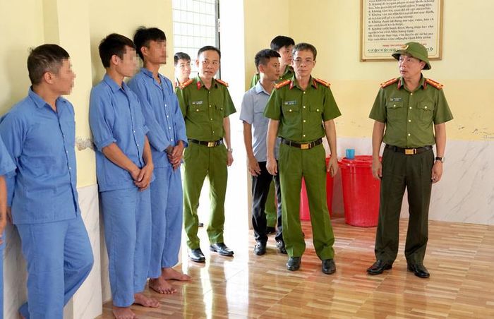  Đồng chí Giám đốc Công an tỉnh trực tiếp kiểm tra, nắm tình hình tổ chức, hoạt động và công tác quản lý tại Cơ sở Cai nghiện ma tuý số 1.