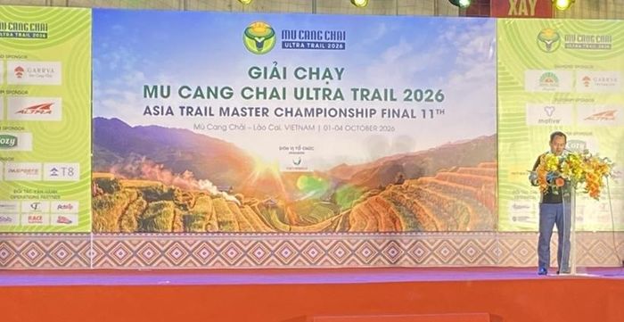  Ban Tổ chức khai mạc Giải chạy Mucangchai Ultra Trail 2026.