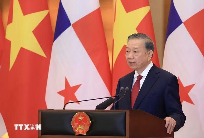 Tổng Bí thư, Chủ tịch nước Tô Lâm phát biểu. (Ảnh: Tuấn Anh/TTXVN)