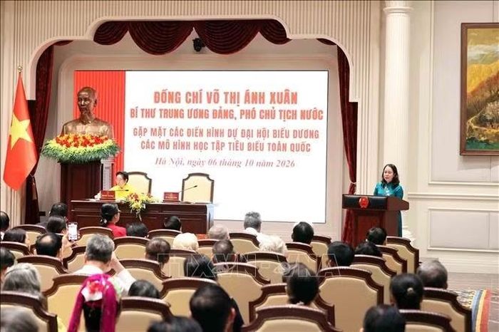 Đồng chí Võ Thị Ánh Xuân, Bí thư Trung ương Đảng, Phó Chủ tịch nước phát biểu. Ảnh: An Đăng/TTXVN