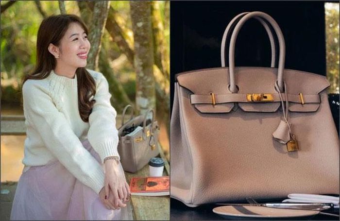 MC Diệp Chi cũng là tay chơi hàng hiệu sành điệu: Xách toàn túi Hermès, Chanel...